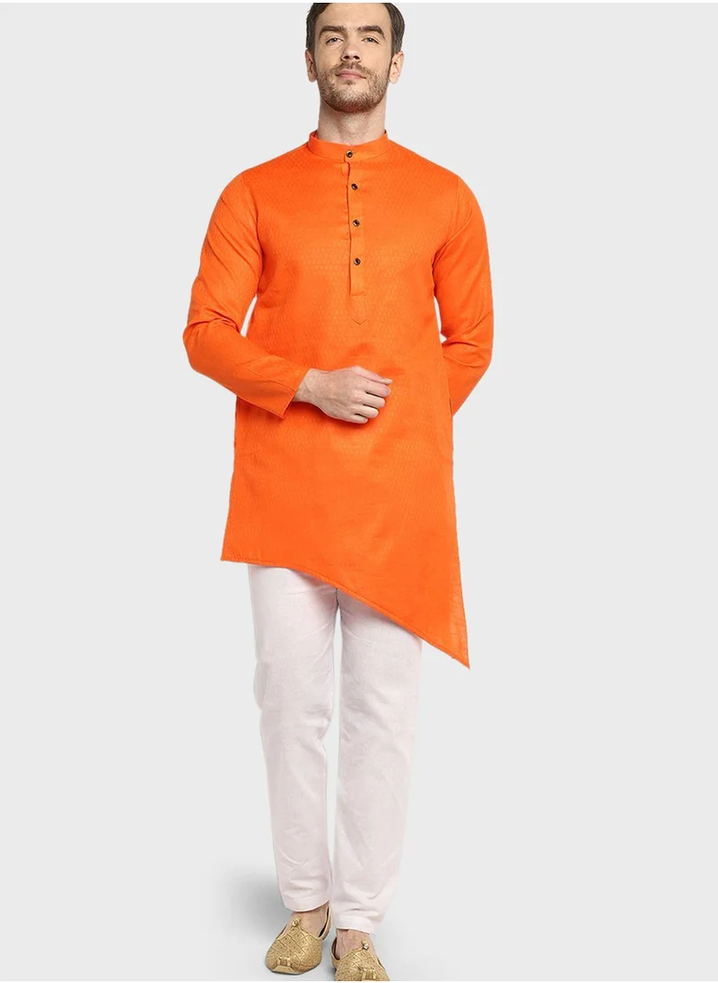 Devoiler Ethnic Asymmetric Long Kurta