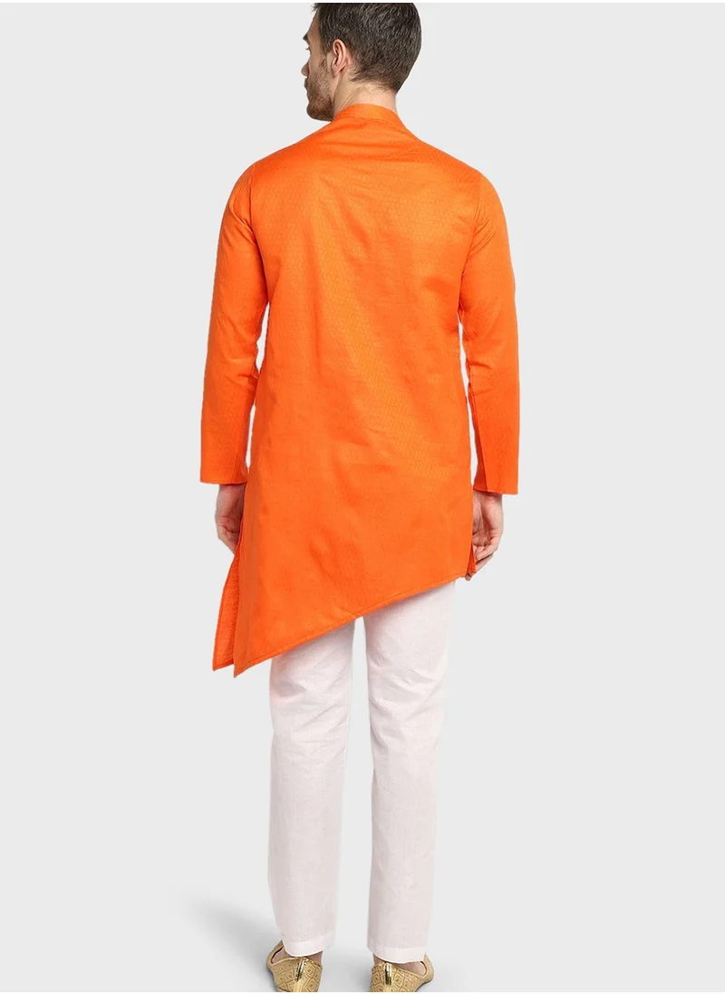 Devoiler Ethnic Asymmetric Long Kurta