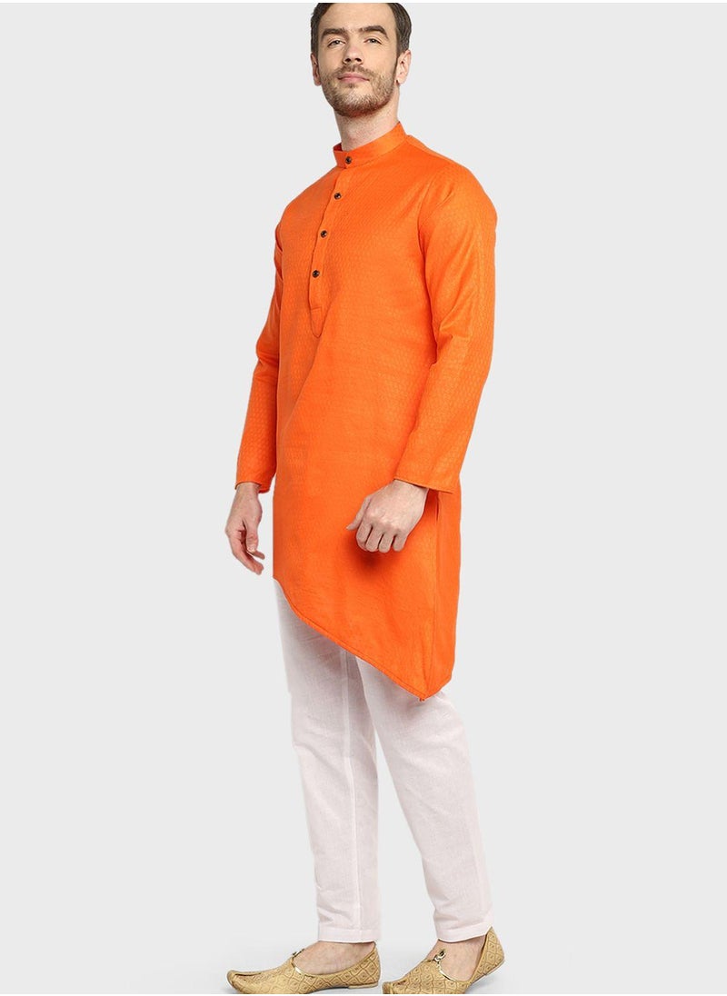 Devoiler Ethnic Asymmetric Long Kurta  - Image 4