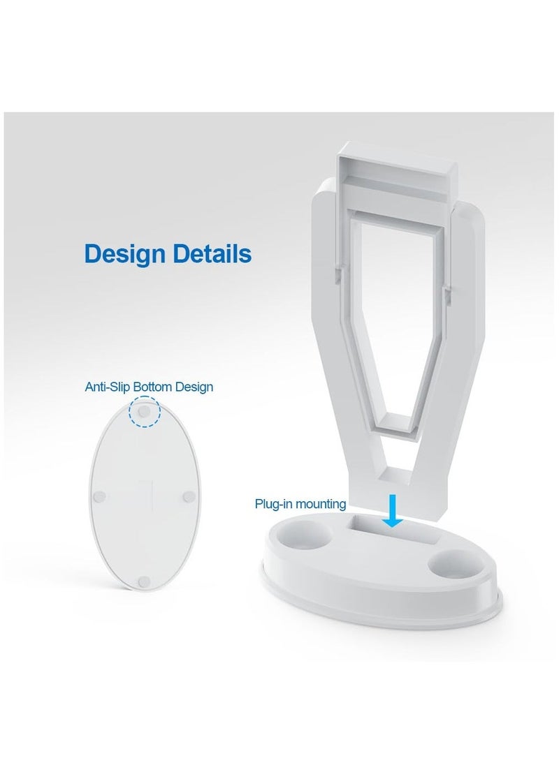 Stand Compatible with Quest 3 Quest 2 VR Headset and Touch Controllers,Storage and Display Table Stand Suitable for Rift Rift S GO, White - Image 4