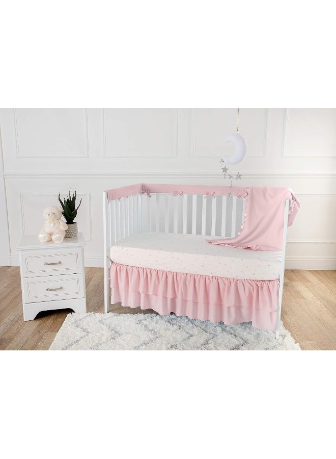 American Baby Company American Baby Company Fleece Blanket 30 X 40 with 2 Satin Trim, Pink, for Girls  - Image 2