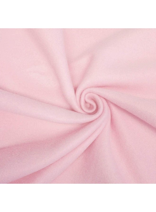 American Baby Company American Baby Company Fleece Blanket 30 X 40 with 2 Satin Trim, Pink, for Girls  - Image 3