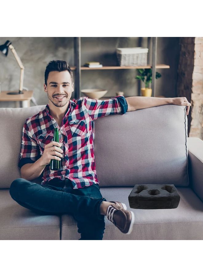 Brown Sofa Cup Holder Armrest Tray for Couch Bed RV Car Drink Remote Caddy - Image 5