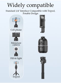 DUNISO Auto Face Tracking Tripod, 360°Rotation Auto Tracking Phone Holder Body Track Camera Mount with Remote, No App Needed, Gesture Control, Moving Tripod for Vlog Live Streaming Video Recording  - Image 2