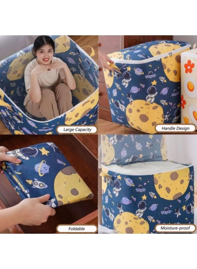 GGEROU Clothes Storage Bag,140L Extra Large Storage Bags with Zippers - Image 4