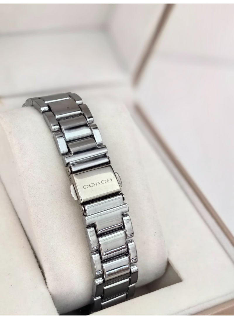 coachoutlet Women's Analog Watch with Silver-Tone Bracelet - Image 2