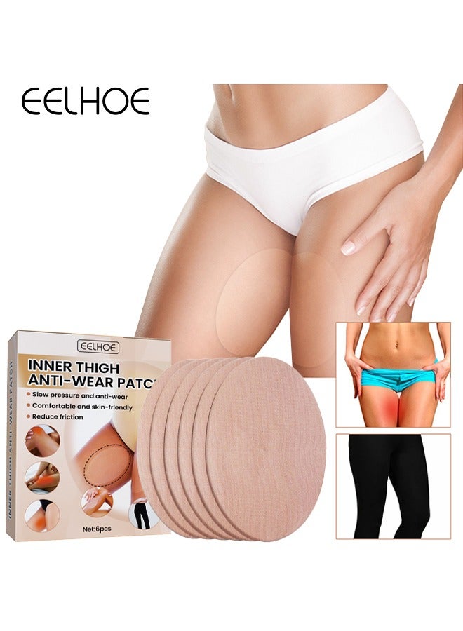EELHOE Inner Thich Anti-Wear Patch, Invisible and Seamless, Slow Pressure and Anti-wear, Comfortable and Skin-friendly, Reduce Friction 6 Pcs - Image 1