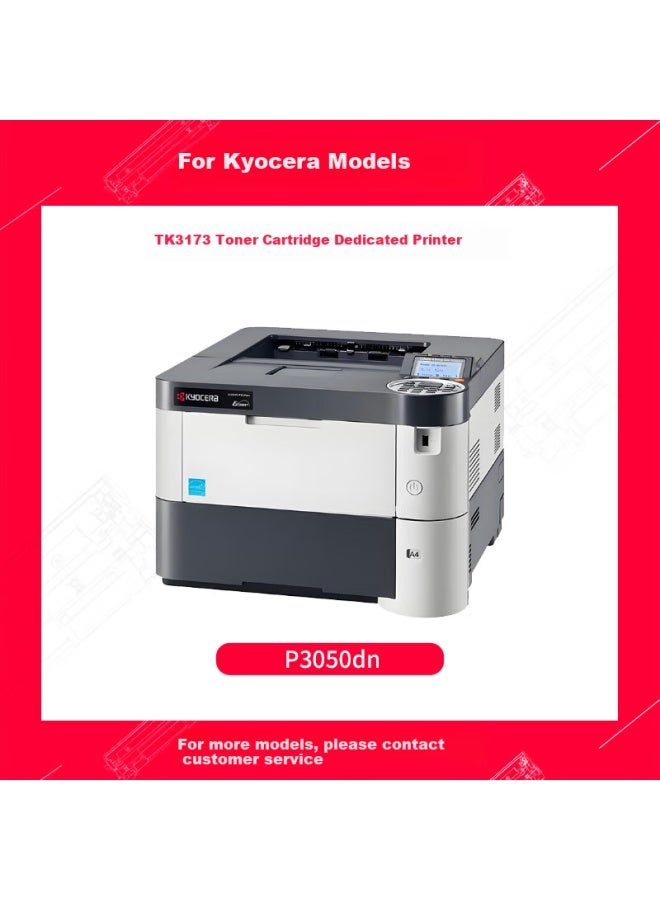 Fusica Tk-3173 Toner Cartridge/toner Compartment, Compatible With Kyocera Original Ecosys P3050dn Toner Cartridge, Black, Includes Waste Toner Container - Image 3