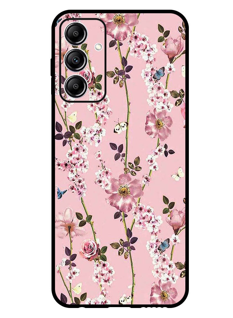 Theodor Protective Case Anti Scratch Shock Proof Bumper Cover For Samsung Galaxy A55 Small Pink Flowers - Image 1