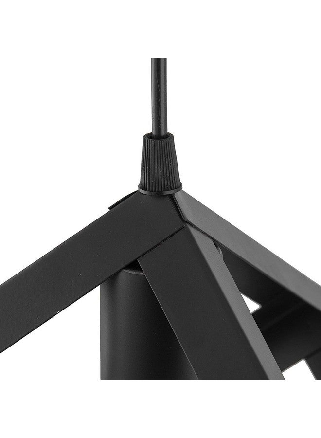 DarkVision Minimalist Industrial Pendant Light Matte Black Hanging Lighting Fixture with Open Frame Design, Perfect for Bedroom, Living Room Home and Office Décor (Without Bulb) - Image 4