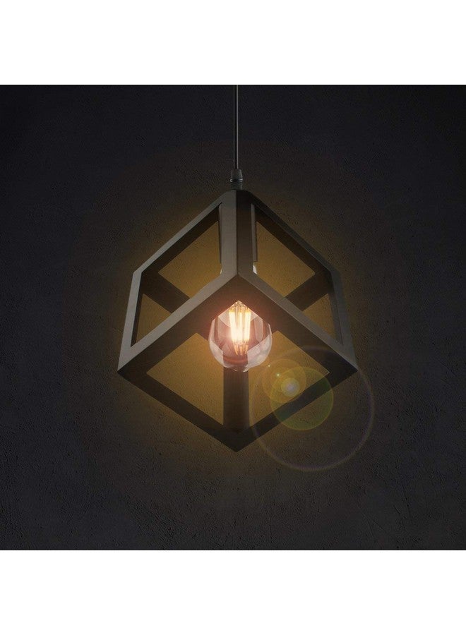DarkVision Minimalist Industrial Pendant Light Matte Black Hanging Lighting Fixture with Open Frame Design, Perfect for Bedroom, Living Room Home and Office Décor (Without Bulb) - Image 1