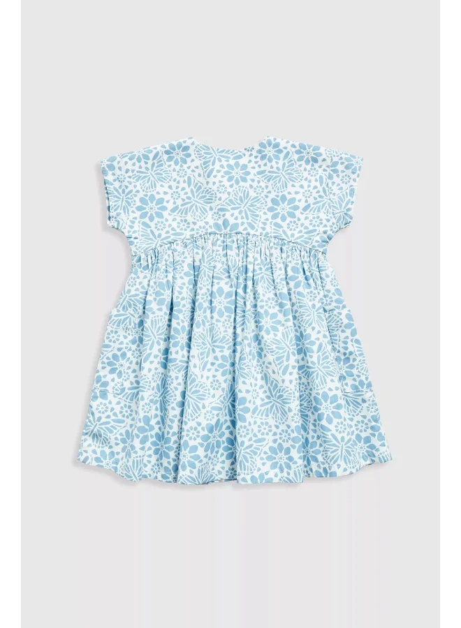 mothercare Blue Woven Cotton Dress