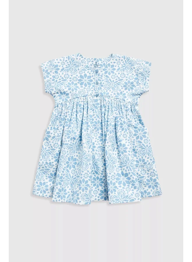 mothercare Blue Woven Cotton Dress
