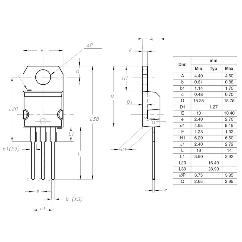 ALLECIN LM317T LM317 Voltage Regulator Adjustable IC 1.5A 1.2V to 37V TO-220(Pack of 30pcs) - Image 4