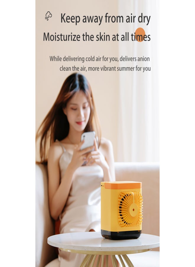 Mini Air Cooler Home Use USB Rechargeable Water Cooling Fan Portable Desktop Anion Air Conditioner Fan - Image 4