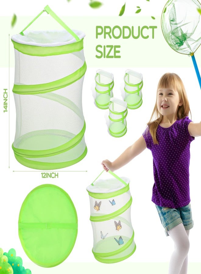 Sherr 12 Pcs Butterfly Habitat Cage Clear Mesh Mini Butterfly Net Habitat Container, Terrarium Pop up (12 x 14 Inch) - Image 2