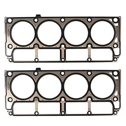 HTRACING 2PCS Cylinder Head Gasket MLS for LS1/LS6 LS 4.8L 5.3L 5.7L 2002-2014 Replaces 12589226 12498544 12565390 12573949 Compatible with Chevy Buick Pontiac Cadillac GMC Hummer Saab - Image 1