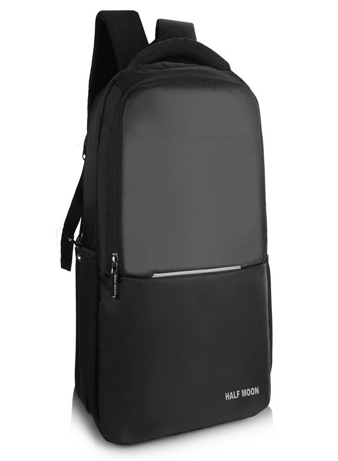 Half Moon Laptop Backpack for Boys Girls | 30L Bagpack/Office College Travel Bag For Men Women | School Bag | Laptop Sleeve 15.6 inch | Water Resistant | Padded Back | Student Backpack Daily Use, - Image 1
