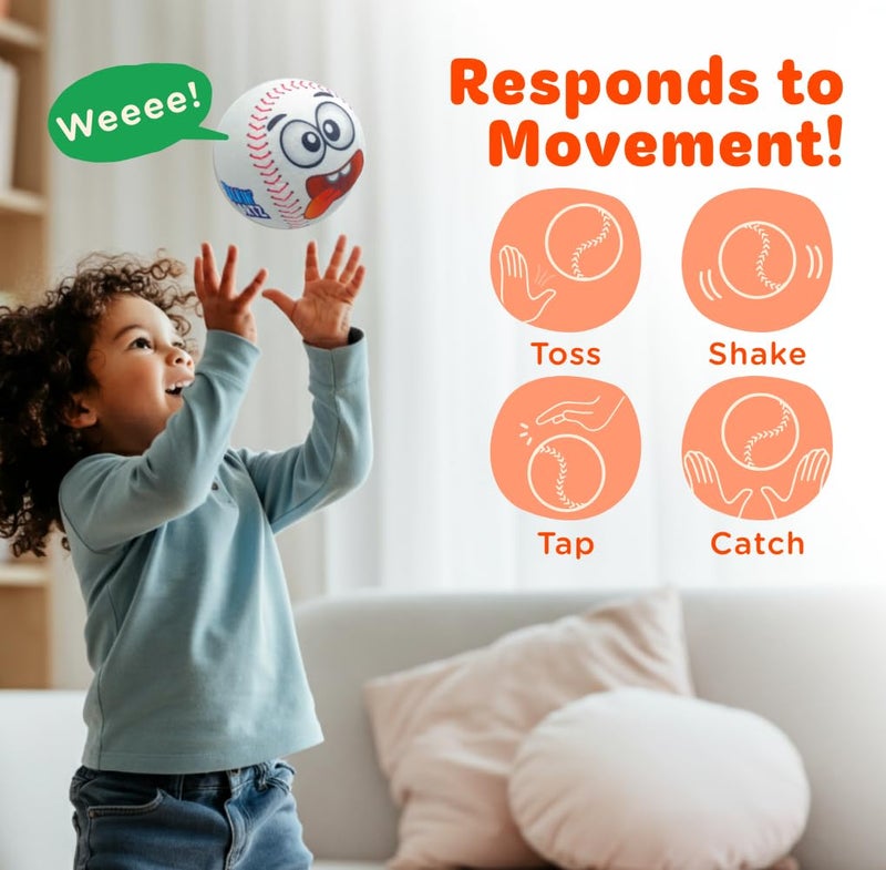 Move2Play, Hilariously Interactive Toy with Music & Sound Effects | Birthday Gift for Boy & Girl | Ball for Toddler & Baby | Indoor/Outdoor | 1, 2, 3+ Year Old - Image 3