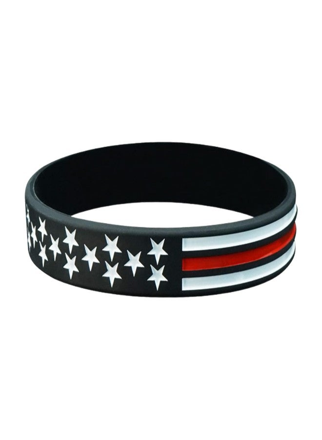 BlingNook Charlie Kirk Bracelet for Women Man, Memorial Merch Patriot Pray Freedom Silicone Bracelets Rubber USA True Turning Point Jewelry Gift (Black 5 Pcs) - Image 3