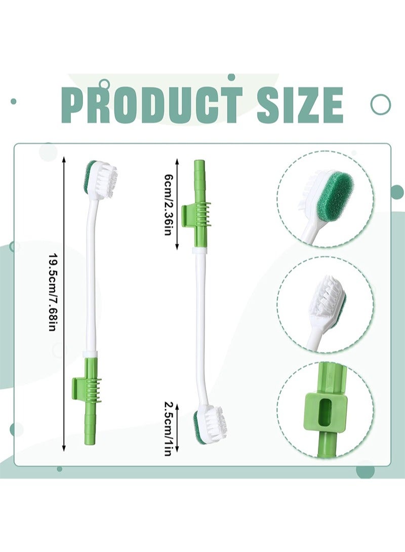 MUNKCARE 10 Pieces Suction Swabs, Suction Toothbrush Care, Disposable Toothbrush for Suction Machine, Individually Wrapped Sponge for Elderly and Oral Care (Green)  - Image 3
