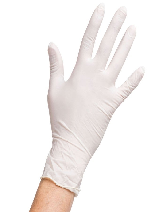 Noble قفازات لاتكس disposable سميكة 4.5 مل بدون بودرة للخدمة الغذائية، 100 حبة، صغيرة - Image 4