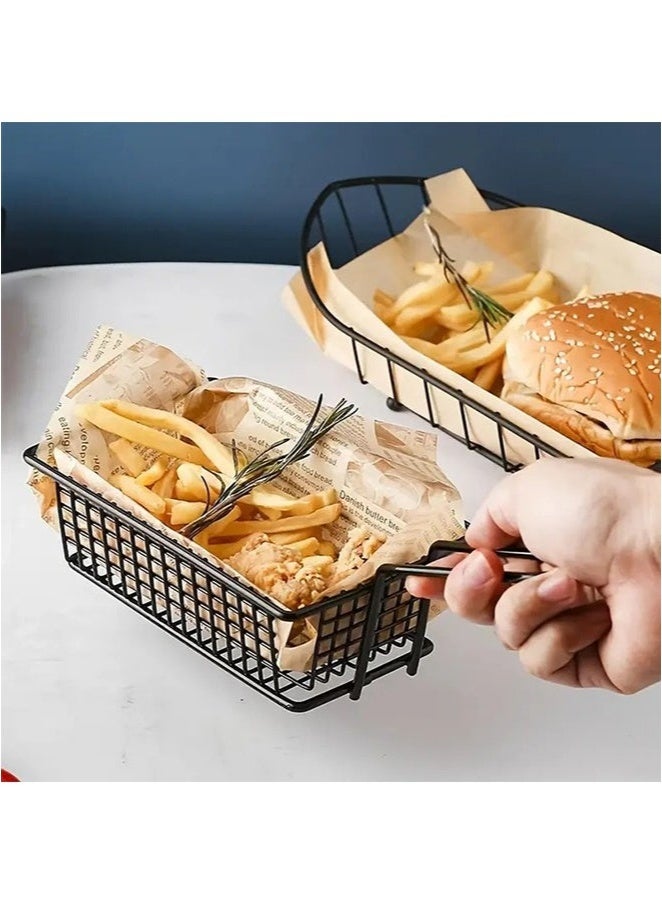 شاو تشن 100 ورقة من ورق تغليف الخبز والسندويش والبرغر والبطاطس - ورق مقاوم للزيت للطعام بجودة غذائية، بطانات صواني مقاومة للماء للخبز، للمطاعم/الفنادق/الاستخدام التجاري ( و20x30 سم) - Image 5