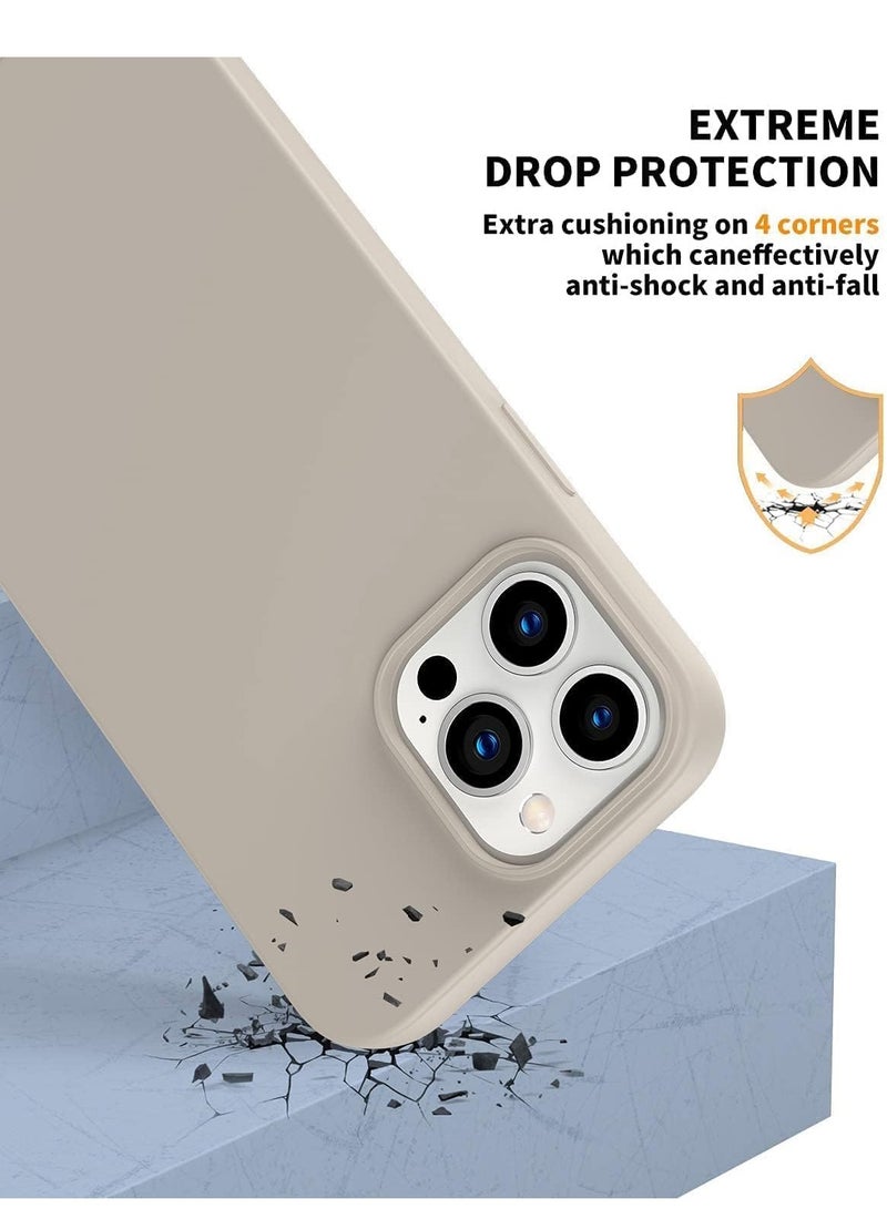 ELTRAZONE iPhone 16 Pro Max Slim Fit Stone Gray TPU Case – Soft, Flexible Silicone Back Cover - Image 2