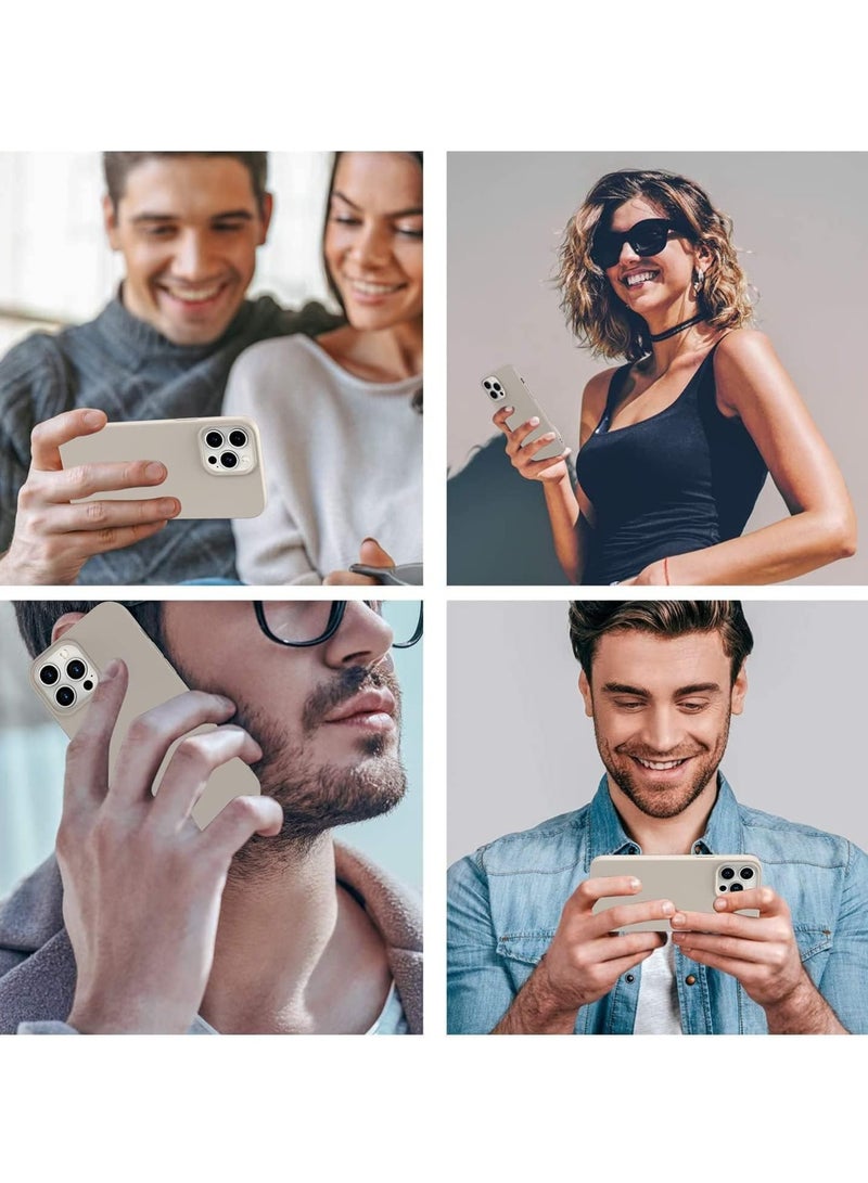 ELTRAZONE iPhone 16 Pro Max Slim Fit Stone Gray TPU Case – Soft, Flexible Silicone Back Cover - Image 5