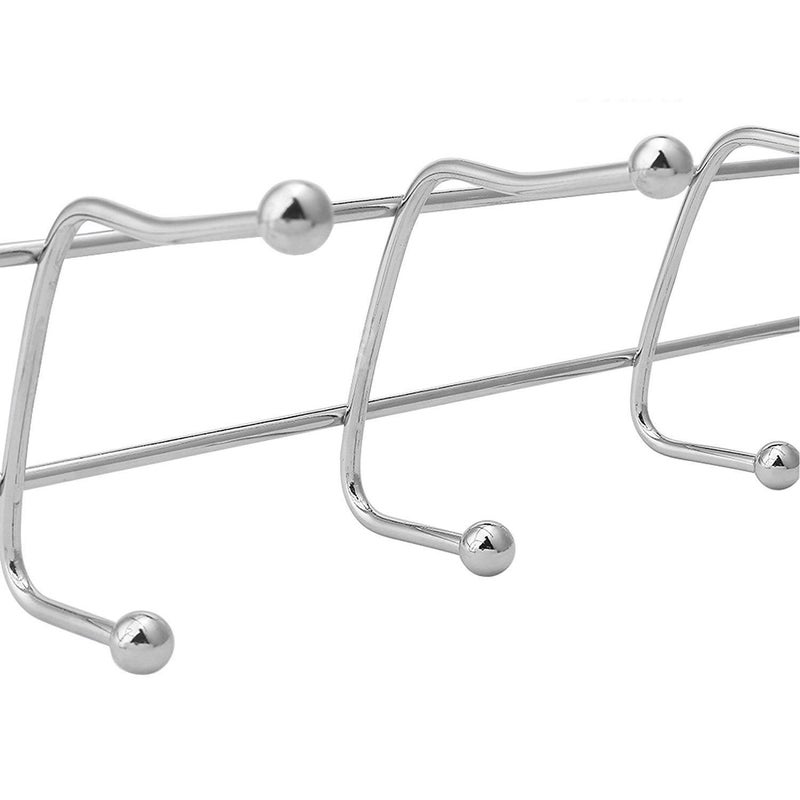 Storia STORIA Stainless Steel 5 Pin Cloth Hanger Wall Mounted Door Mounted Bathroom Cloth Wall Hook Door Hooks Rail for Hanging Keys Clothes Towel Handbags and Lots More  - Image 5