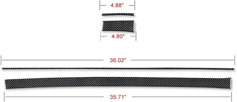 AIRSPEED Carbon Fiber Dash Panel Sticker for Chevrolet Camaro 2010-2015 - Image 2