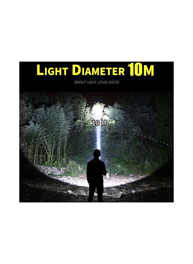 15W USB Rechargeable Flashlight Torch Multicolour 12X12X12cm - Image 3