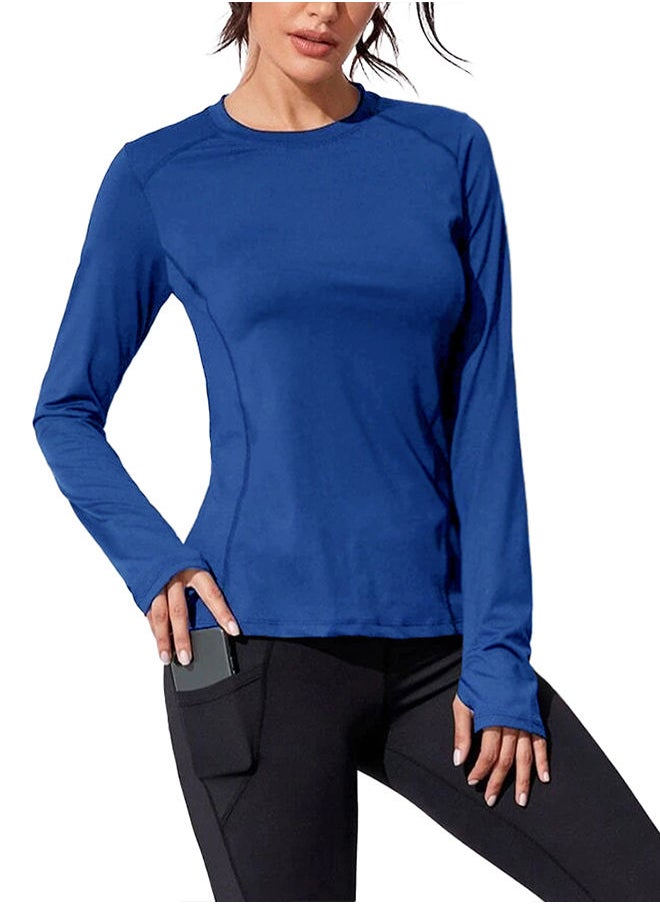 Nileton Sportswear - Sport Top Long Sleeves - Royal Blue  - Image 1