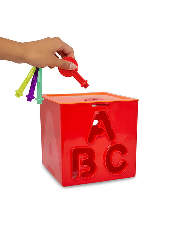 BATTAT - Sorting and Stacking Boxes, Activity Box Play Set, Lock and Learn Activity Cubes, Pre School Toys, Best Gift for Babies and Toddlers - Image 1