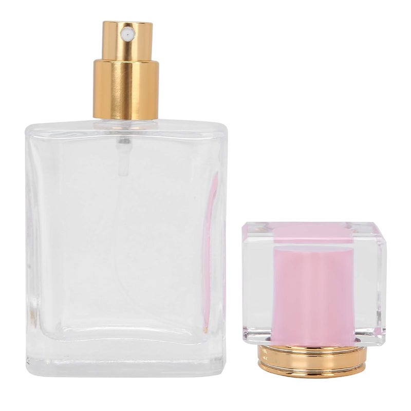 klarako Perfume Bottle, Refillable Glass Spray Bottle Clear Liquid Atomizer Container Holder Empty Perfume Spray Bottle Mini Portable Travel Atomizer 3 X 50ml (Pink) Pink - Image 3