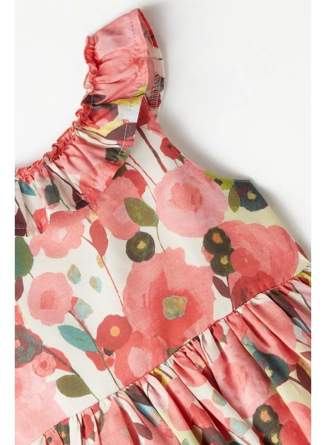 جون June Girl Floral Patterned Bow Dress Multicolour