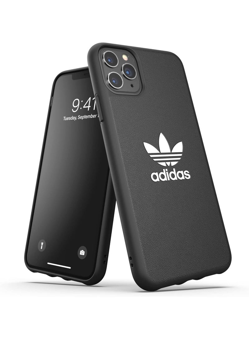 اديداس غطاء حماية بطبعة شعار لهواتف أبل آيفون 12 و12 برو أسود/أبيض - Image 1