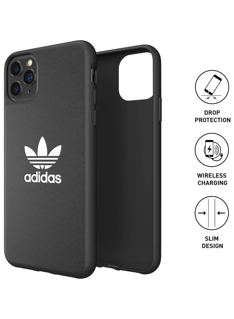 اديداس غطاء حماية بطبعة شعار لهواتف أبل آيفون 12 و12 برو أسود/أبيض - Image 2