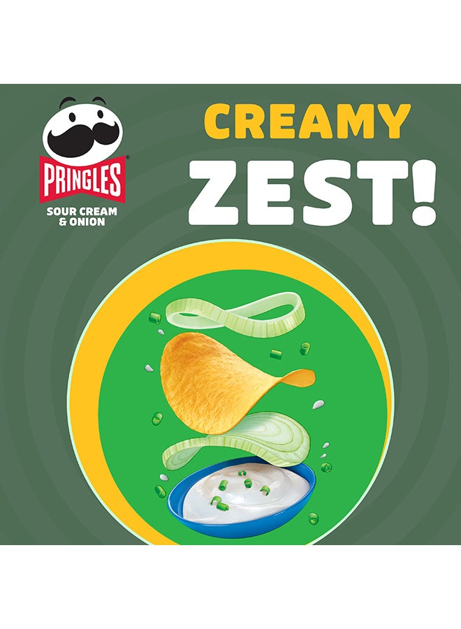 Pringles رقائق البطاطس بنكهة الكريمة الحامضة والبصل - Image 5