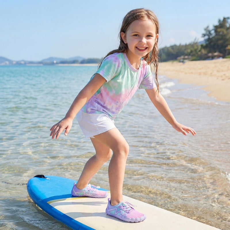 Stelle Water Shoes for Kids Girls Boys Swim Beach Hiking Barefoots Shoes for Toddler/Little/Big Kidsï¼ˆMermaid Ombreï¼Œ13MLï¼‰ - Image 2