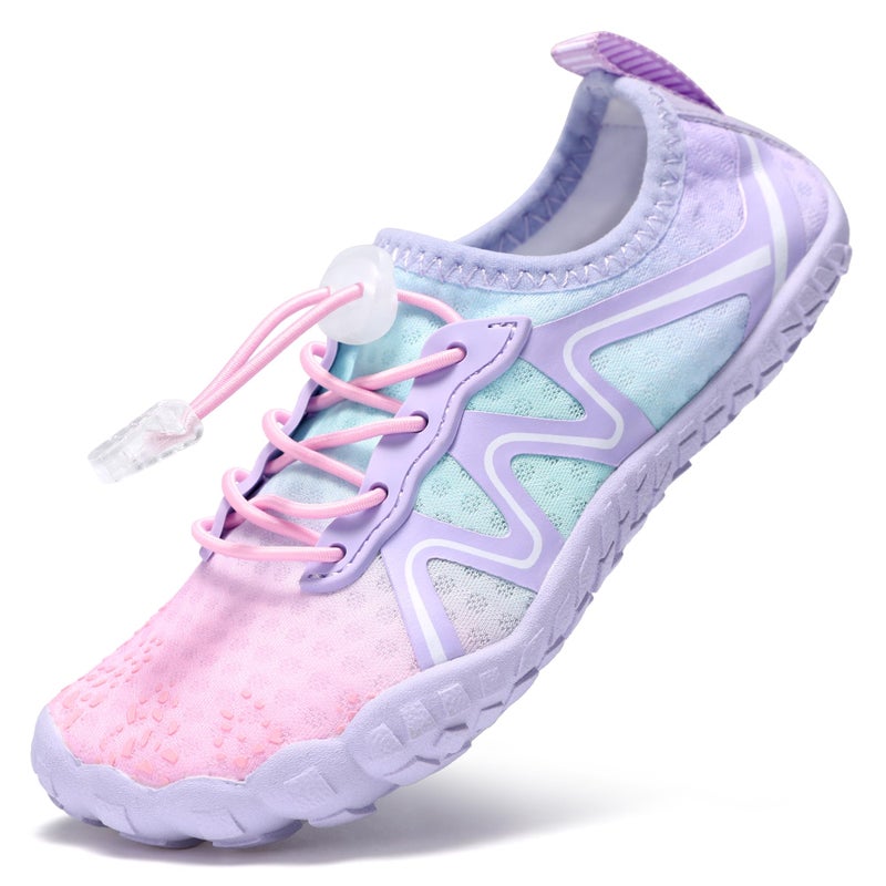 Stelle Water Shoes for Kids Girls Boys Swim Beach Hiking Barefoots Shoes for Toddler/Little/Big Kidsï¼ˆMermaid Ombreï¼Œ13MLï¼‰ - Image 1