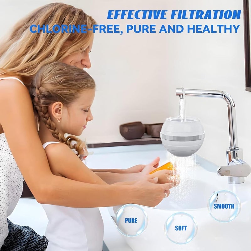 HeavenFlow Refill for Bath Ball Filter Smoother Skin Bathtub Water Filter Removes Hundreds of Contaminants for Softer LYSFG - Image 5