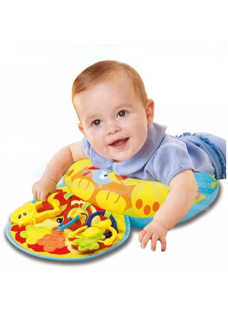 Meying Tummy Time Toys & Pillow Set Adorable Essentials for Babies 0-6 Months - Perfect Baby Play pillow for Boys and Girls - Image 1