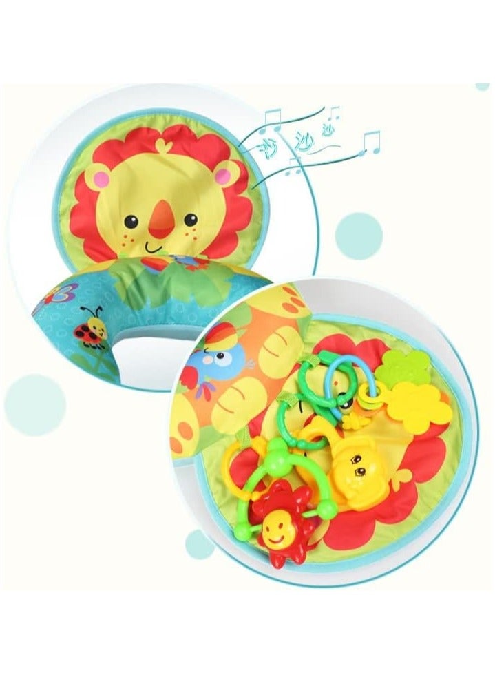 Meying Tummy Time Toys & Pillow Set Adorable Essentials for Babies 0-6 Months - Perfect Baby Play pillow for Boys and Girls - Image 3