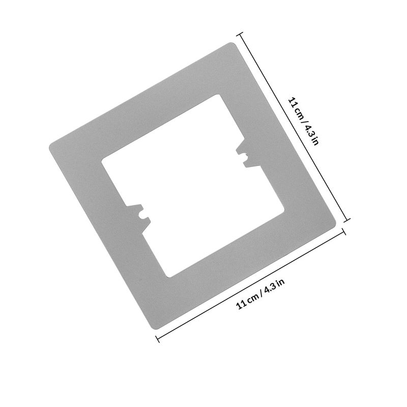 Gray 86 Type 1 Gang Decorative Wall Plate Cover Spacer For Outlet Switch Concealer - Image 3