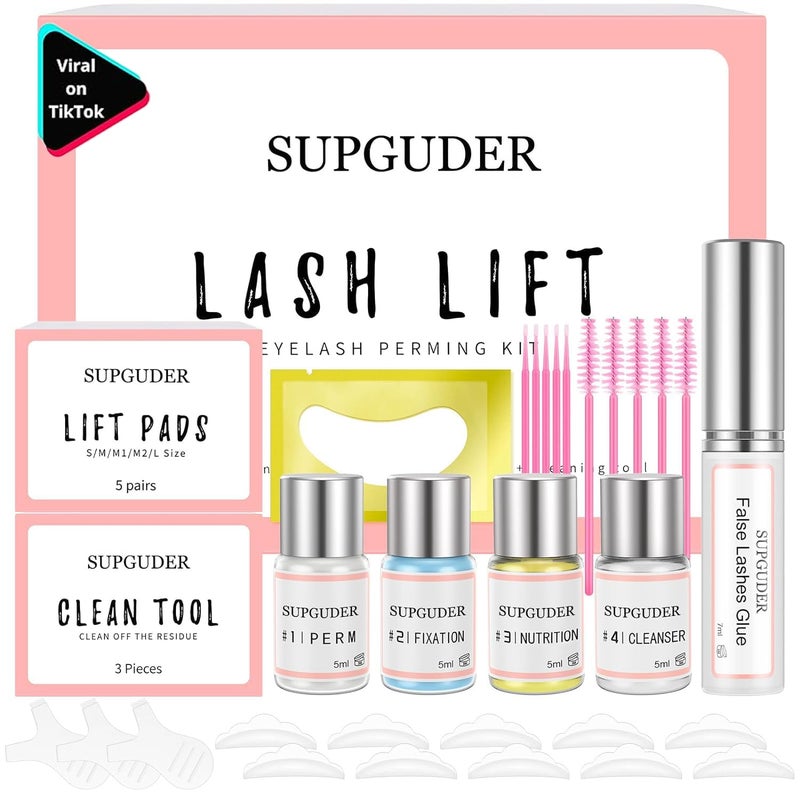 SUPGUDER 2025 Lash Lift kit Eyelash perm kit,SUPGUDER Professional Eyelash Curling Lash Extension Set,Lash Lifting Tools Suitable for Salon - Image 1