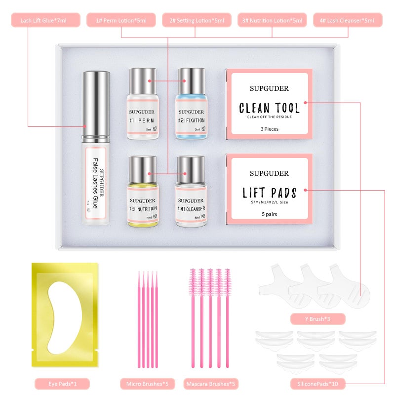 SUPGUDER 2025 Lash Lift kit Eyelash perm kit,SUPGUDER Professional Eyelash Curling Lash Extension Set,Lash Lifting Tools Suitable for Salon - Image 2
