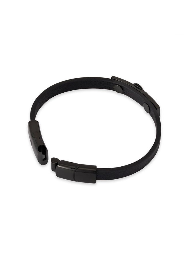 شيروتي 1881 سوار إيليو جلد بشعار  مزدوج - Image 3