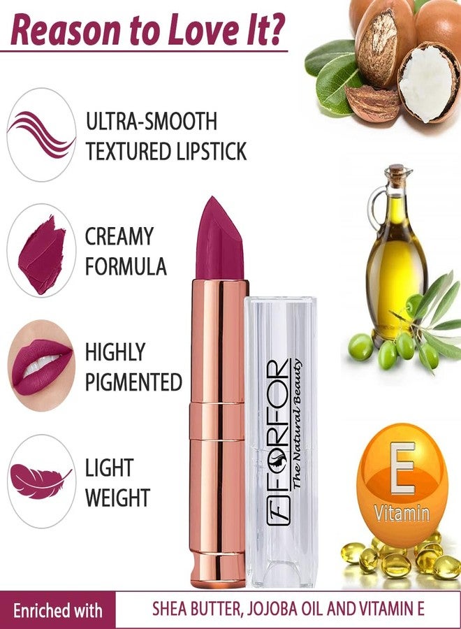 فور فور مجموعة هدايا أحمر شفاه فورفور أنتيك فيلفيت، بقوام كريمي مطفي ولمسة نهائية ناعمة، 3 قطع، للنساء، غنية بزبدة الشيا وفيتامين هـ وزيت الجوجوبا - Image 5