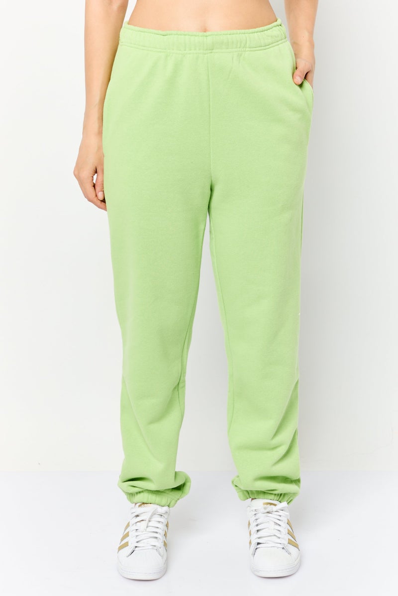 NIA Women Regular Fit Solid Sweatpants, Matcha - Image 1